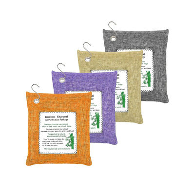 Solid Bamboo Charcoal Air Freshener Bag for Refrigerator Deodorizing 500g*4 Pack