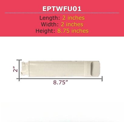 Hotel Supply EPTWFU01 Refrigerator Water Filtration Filter Replacement 1 Count White