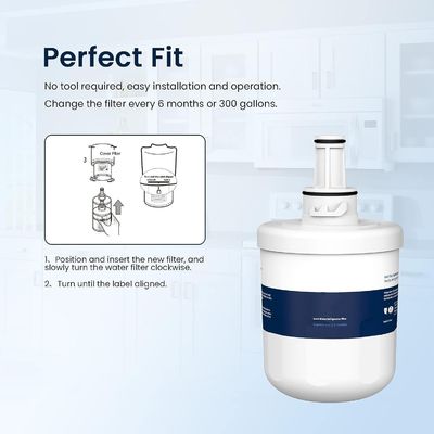 Water Filter for RFG237AARS FMS-1 RS22HDHPNSR RSG257AARS WSS-1 3Pack Easy Installation