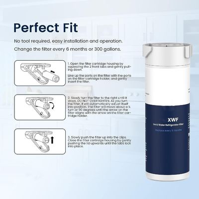 Electric Power Source XWF Replacement for XWF Refrigerator Water Filter Pack of 3