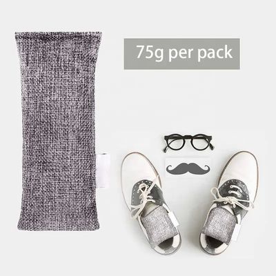 75g Bamboo Charcoal Air Purifying Bags Customized Shoe Deodorizer for Odor Absorption