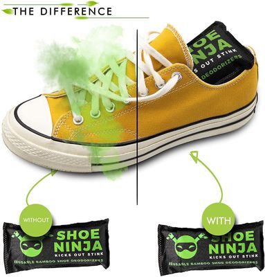 Activated Bamboo Charcoal Shoe Deodorizer Bags Natural and Sustainable Odor Eliminator