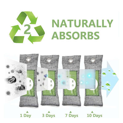 OEM 12 Pack Bamboo Air Purifying Bag Activated Charcoal Bags Odor Absorber 6x50g 6x150g MSDS Certified