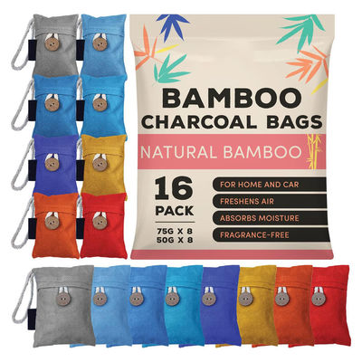 8x50g and 8x75g Bamboo Charcoal Air Purifying Bag for Fragrance-Free Air Purification