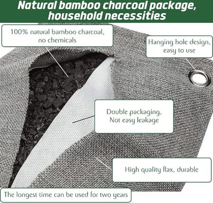 Bamboo Charcoal Air Purifying Bag for Fridge Moisture Elimination MSDS Certified