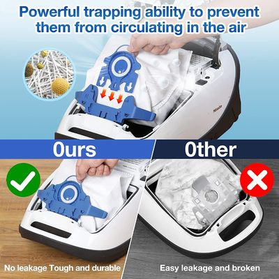 3D GN Type Microfiber Dust Bags for Canister Vacuum Cleaners-9917730 White Blue Easy