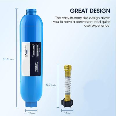 NSF Certified Marine Water Filter with 1 Flexible Hose Protector 3-Month Filter Life