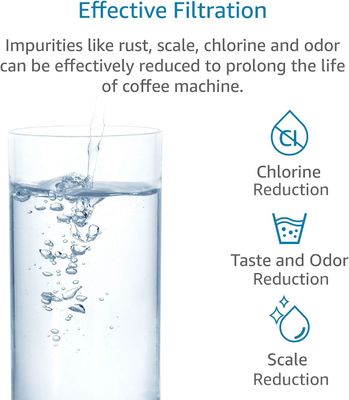 NO App-Controlled Coffee Water Filter Replacement for De'L/onghi 2 months Filter Life