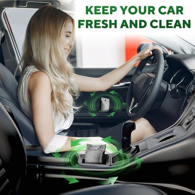 Refrigerator Deodorizer 12-Pack Bamboo Charcoal Air Purifying Bags for Shoes and Cars