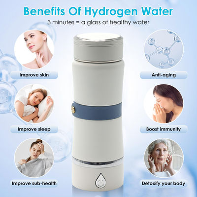 Desktop Hydrogen Water Generator with SPE PEM Rechargeable Bottle and Plastic Housing