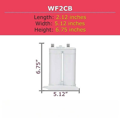 WF2CB Refrigerator Water Filter Replacement Housing 1-Pack White Water Filtration System