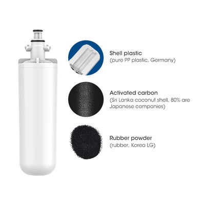 Activated Carbon LT700P Refrigerator Water Filter Cartridge Replacement Quick Fitting